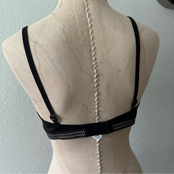 Set of 3 sz M L BRALETTE GAP DKNY Gilly Hicks Racerback Lace Gray Black Beige - Picture 2 of 9